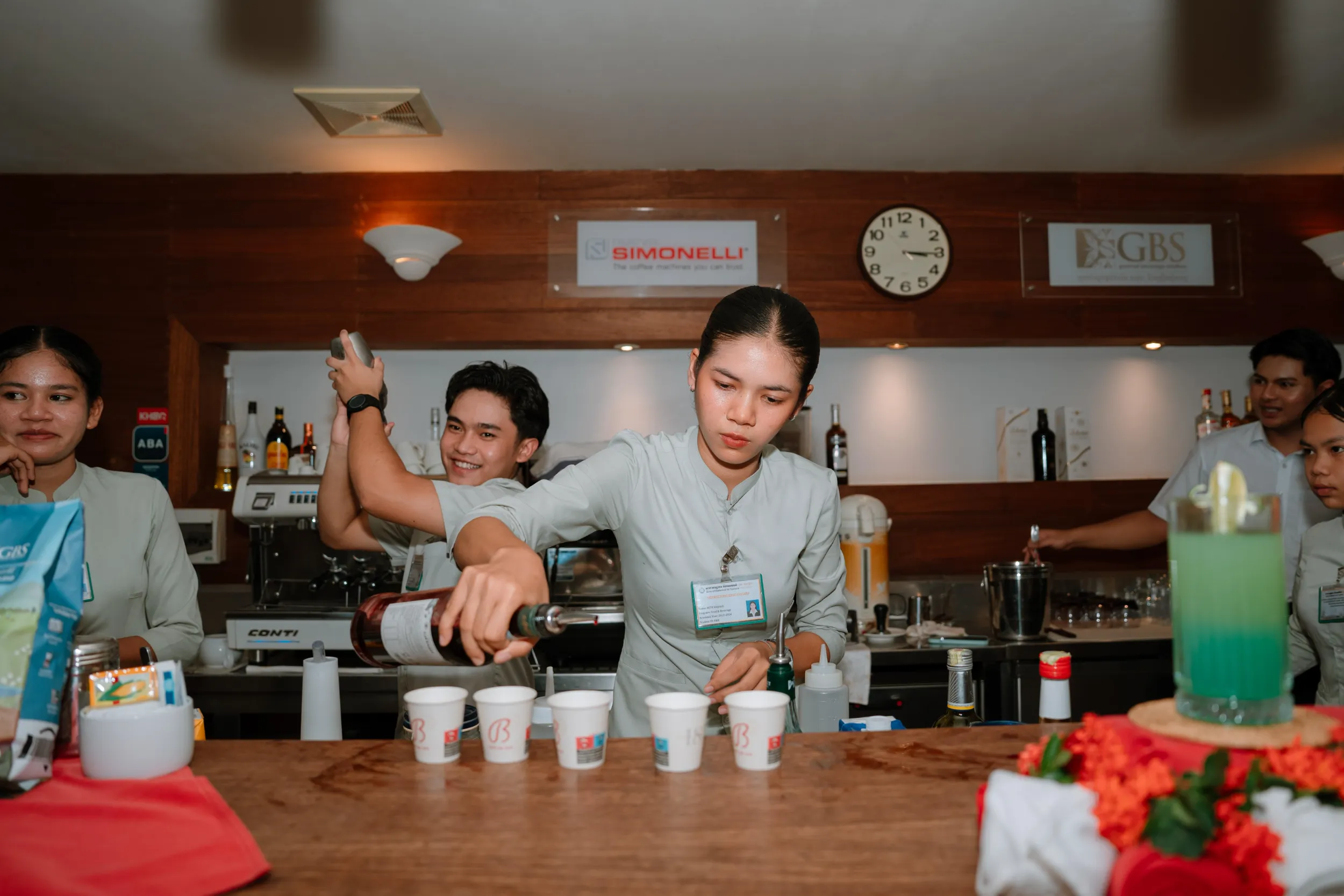 Food and beverage students