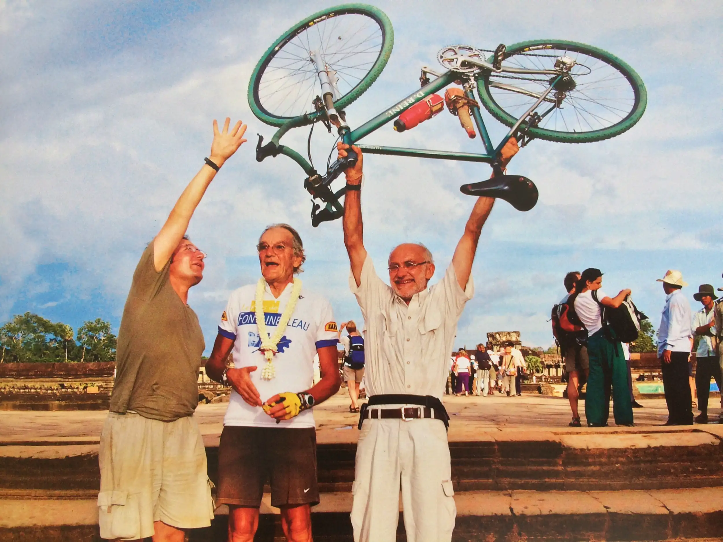 Paul Dubrule, Accor co founder, in 2002 at Angkor Wat