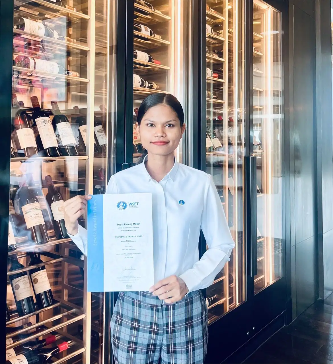 MORNH Sreysokheang - F&B Supervisor of Mekong Lounge (Sommelier) at Shangri-La Phnom Penh